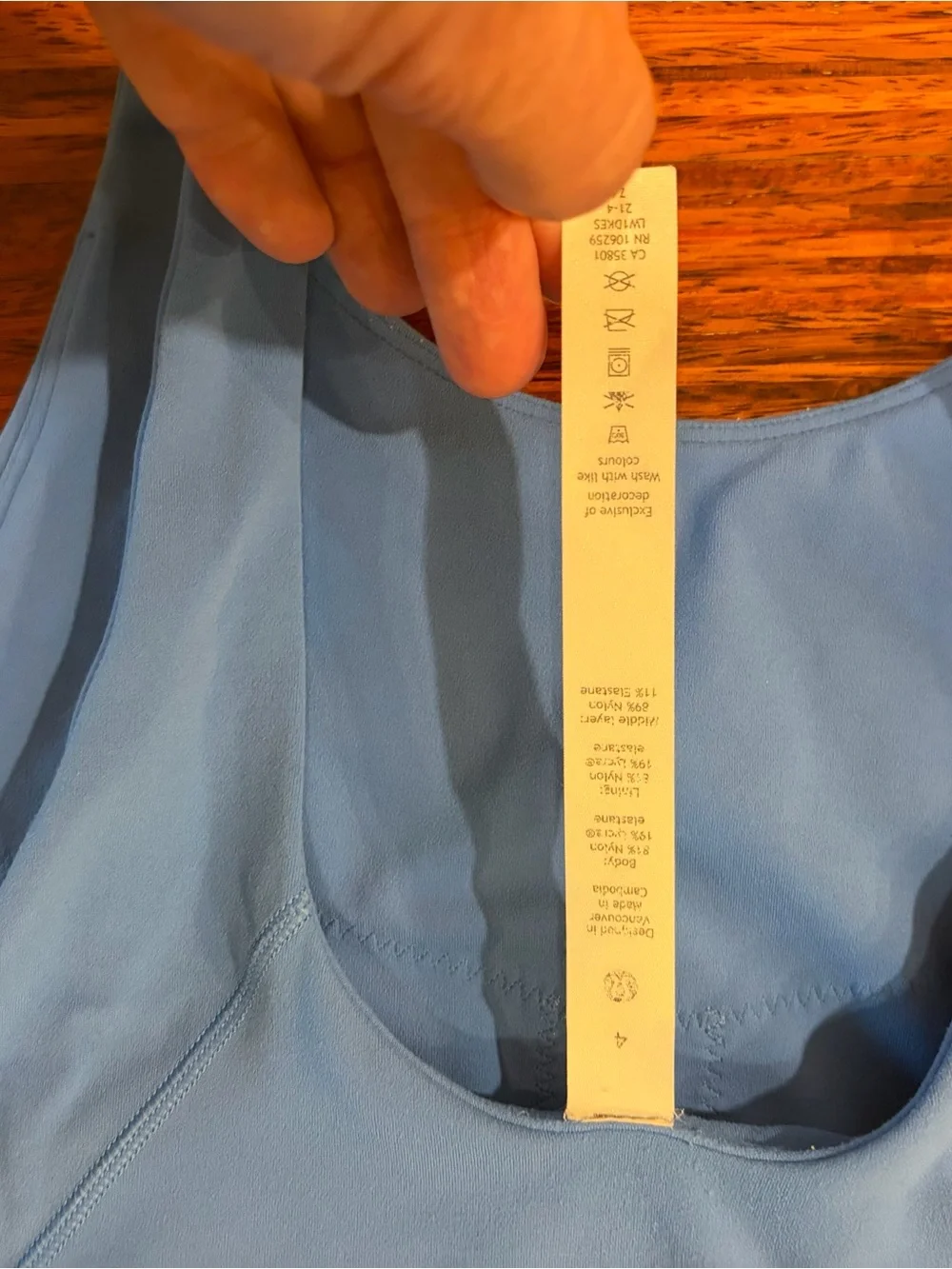 Lululemon Align High-Neck Tank Top Blue Nile size 4 EUC crisp rip tag